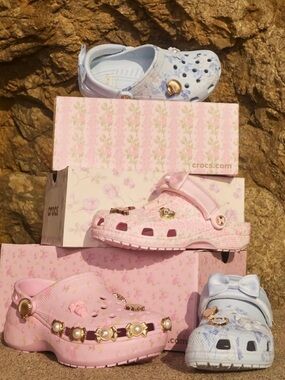 🌸 3 Pairs of LSF Crocs